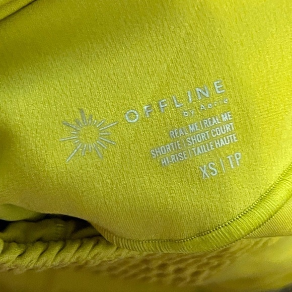 Aerie offline nwt real me shortie yellow bike short - Picture 7 of 16